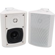 [아마존베스트]Herdio 4 Inches Outdoor Bluetooth Speakers Waterproof Patio Deck Wall Mount Speakers （White）