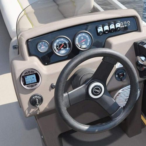  [아마존베스트]Herdio Marine Gauge Stereo -Boat Golf Cart Motorcycle AM FM Radio Digital Media Receiver MP3 Player USB AUX in