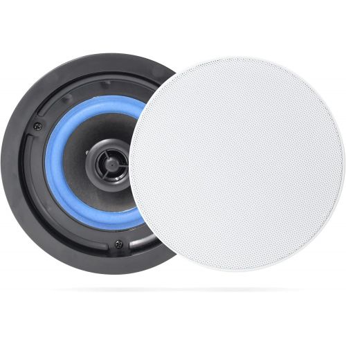  Herdio 4 Inches 160 Watts 2 Way Flush Mount Bluetooth Ceiling Speakers Perfect for Bathroom, Kitchen,Living Room,Office(2 Pairs)