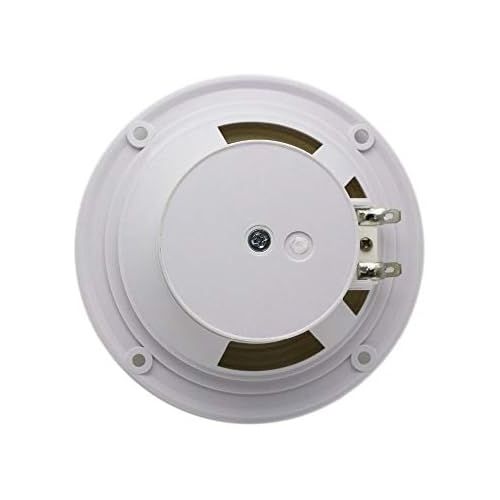  [아마존베스트]-Service-Informationen Herdio 2-way premium 4-inch round speaker (white, paintable radiator grill) + (perfect for damp and damp placement - bathroom, kitchen, porch indoors)