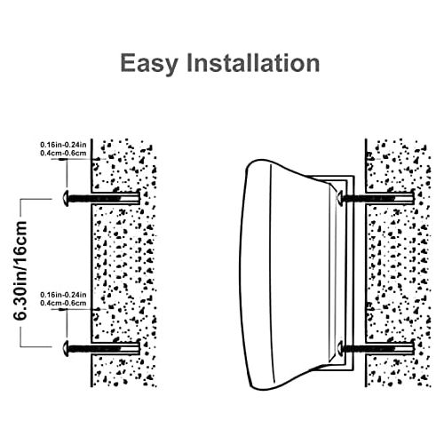  [아마존베스트]-Service-Informationen Herdio 5.25 Inch 200 Watt Outdoor Speaker for Outdoor Indoor Wall Mount Patio Deck Camper Garden Patio Restaurant