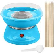 Hereubuy Elektrische Zuckerwattemaschine Zuckerwatte-Maschine fuer zuhause Automat Zuckerwattegerat Cotton Candy Machine 500W (Blau)