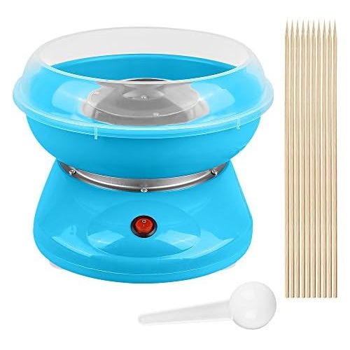  [아마존베스트]Hereubuy Electric Cotton Candy Machine Candy Floss Maker Machine for Home Machine Candy Floss Cotton Candy Machine 500W, blue