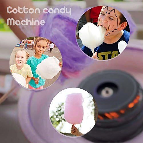  [아마존베스트]Hereubuy Electric Cotton Candy Machine Candy Floss Maker Machine for Home Machine Candy Floss Cotton Candy Machine 500W, blue