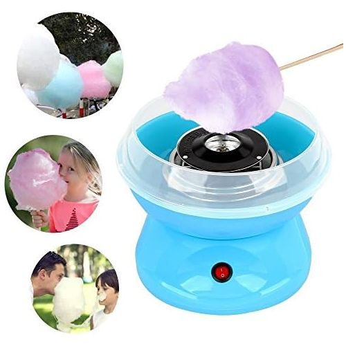  [아마존베스트]Hereubuy Electric Cotton Candy Machine Candy Floss Maker Machine for Home Machine Candy Floss Cotton Candy Machine 500W, blue