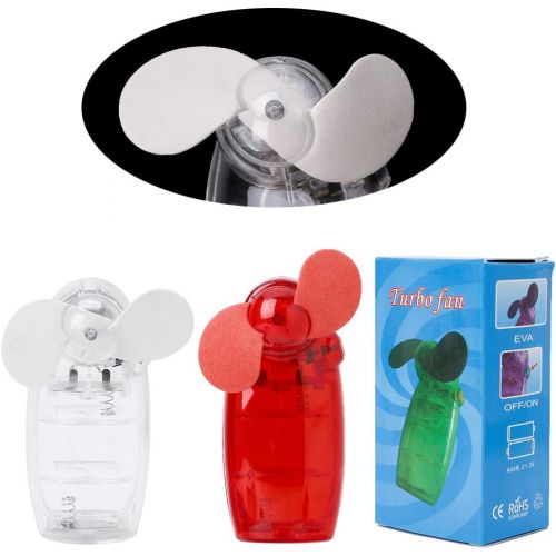  Hergon Tragbar Mini Pocket Fan, Cool Air Hand Held Akku Reise Urlaub Geblase Kuehler, Kinder Geschenke