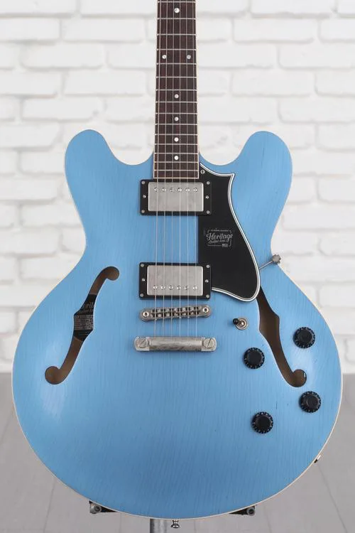 Heritage Artisan Aged H-535 Electric Guitar - Pelham Blue