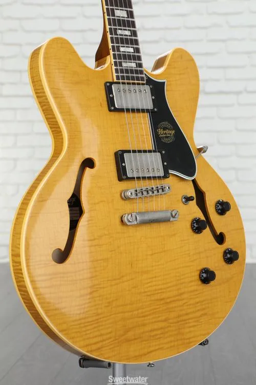  Heritage Custom Core Artisan Aged H-535 Semi-hollowbody Electric Guitar - Antique Natural