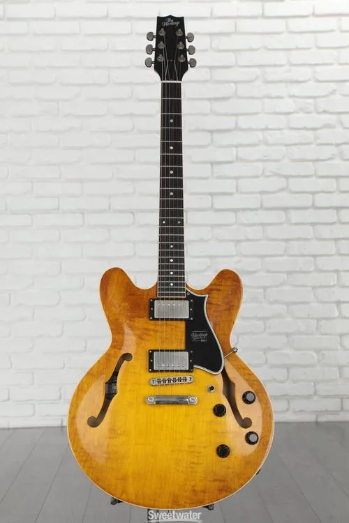  Heritage Artisan Aged H-535 Electric Guitar - Dirty Lemon Burst, Sweetwater Exclusive