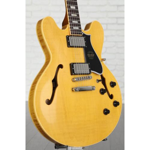  Heritage Custom Core H-535 Semi-hollowbody Electric Guitar - Antique Natural