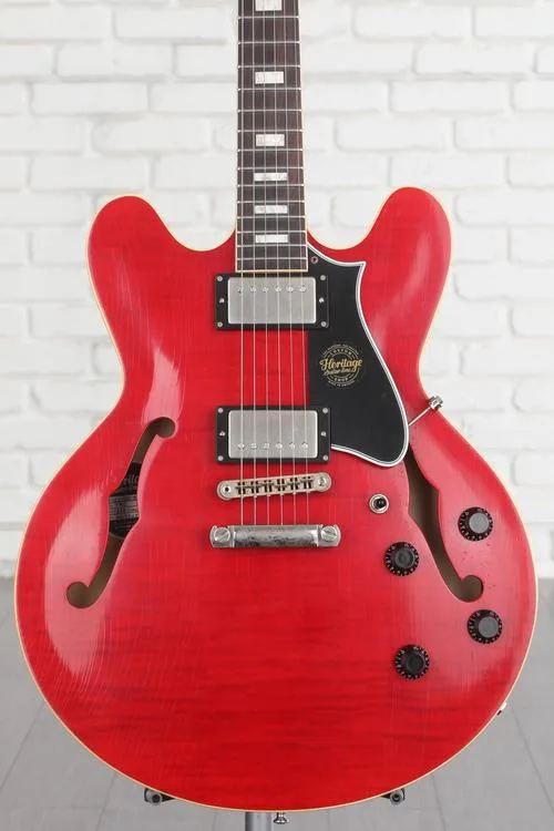 Heritage Custom Core Artisan Aged H-535 Semi-hollowbody Electric Guitar - Trans Cherry