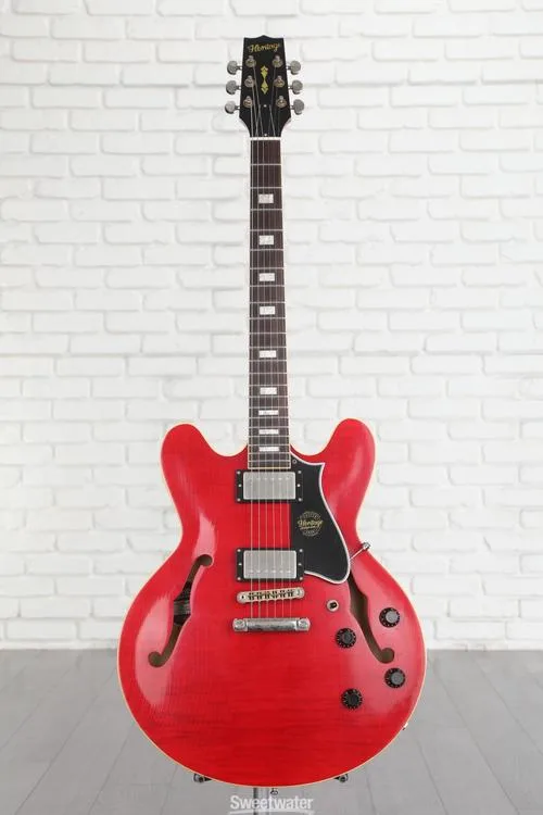  Heritage Custom Core Artisan Aged H-535 Semi-hollowbody Electric Guitar - Trans Cherry