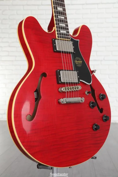  Heritage Custom Core Artisan Aged H-535 Semi-hollowbody Electric Guitar - Trans Cherry