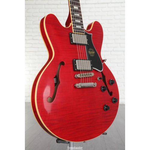  Heritage Custom Core Artisan Aged H-535 Semi-hollowbody Electric Guitar - Trans Cherry