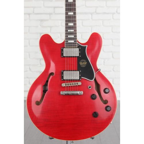  Heritage Custom Core Artisan Aged H-535 Semi-hollowbody Electric Guitar - Trans Cherry