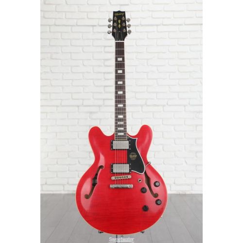  Heritage Custom Core Artisan Aged H-535 Semi-hollowbody Electric Guitar - Trans Cherry