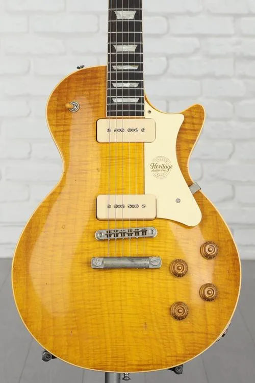 Heritage Custom Core Artisan Aged H-150 P-90 Electric Guitar - Dirty Lemon Burst