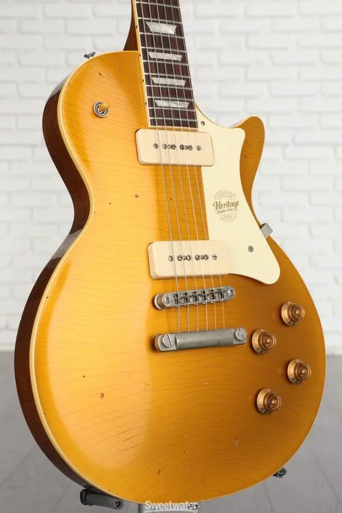  Heritage Custom Core Artisan Aged H-150 P-90 Electric Guitar - Gold Top