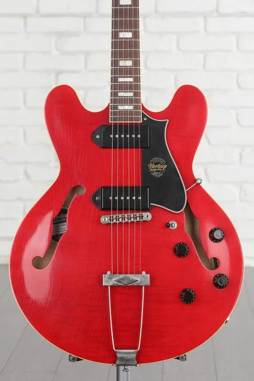Heritage Custom Core Artisan Aged H-530 Hollowbody Electric Guitar - Trans Cherry