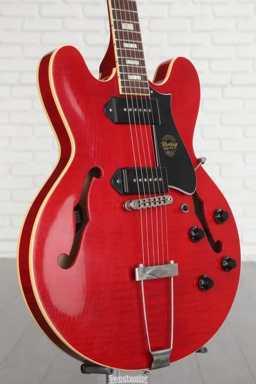  Heritage Custom Core Artisan Aged H-530 Hollowbody Electric Guitar - Trans Cherry