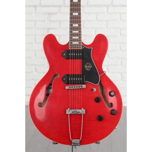  Heritage Custom Core Artisan Aged H-530 Hollowbody Electric Guitar - Trans Cherry