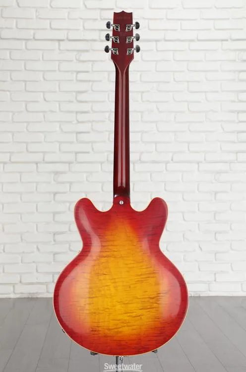  Heritage Custom Core H-530 Hollowbody Electric Guitar - Dark Cherry Sunburst