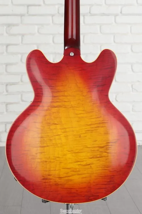  Heritage Custom Core H-530 Hollowbody Electric Guitar - Dark Cherry Sunburst