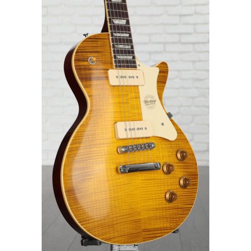  Heritage Custom Core H-150 P-90 Electric Guitar - Dirty Lemon Burst