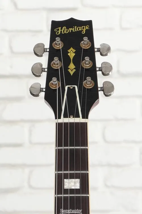  Heritage Custom Core Artisan Aged H-530 Hollowbody Electric Guitar - Dark Cherry Sunburst