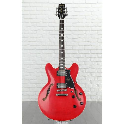  Heritage Custom Core H-535 Semi-hollowbody Electric Guitar - Trans Cherry