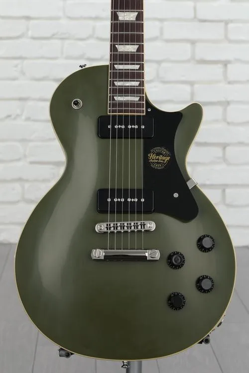 Heritage Custom Core Factory Special H-150 P-90 Electric Guitar - Olive Drab