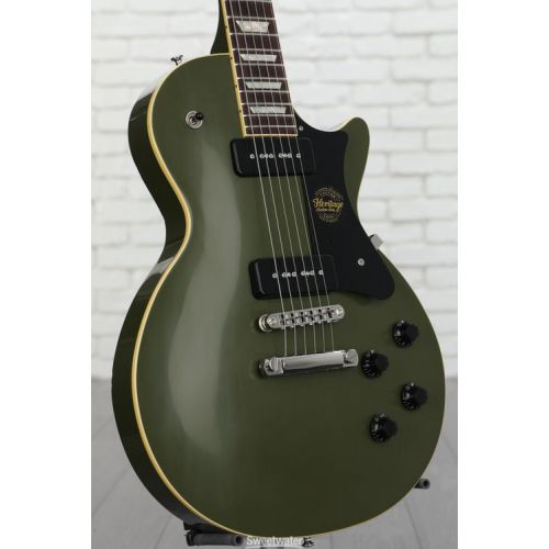  Heritage Custom Core Factory Special H-150 P-90 Electric Guitar - Olive Drab