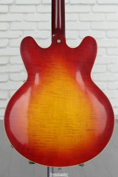  Heritage Custom Core Artisan Aged H-535 Semi-hollowbody Electric Guitar - Dark Cherry Sunburst