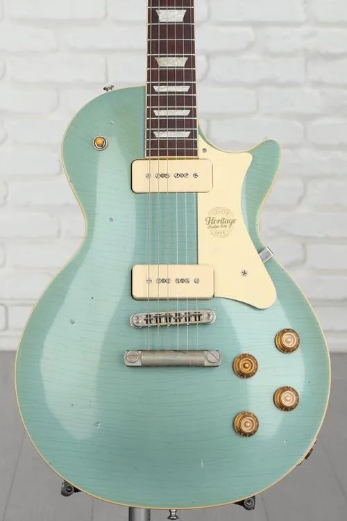 Heritage Custom Core Artisan Aged H-150 P-90 Electric Guitar - Pelham Blue