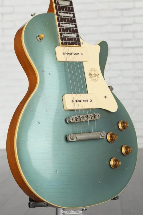  Heritage Custom Core Artisan Aged H-150 P-90 Electric Guitar - Pelham Blue