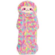 Heritage iscream Furry Rainbow Sloth 73 x 25 Faux Sherpa-Lined Plush Fleece Zippered Sleeping Bag