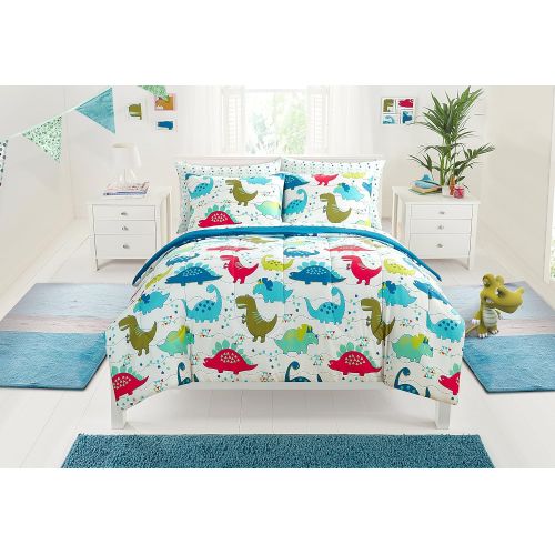  Heritage Kids Dino Roar Bed in a Bag, Multi, Twin