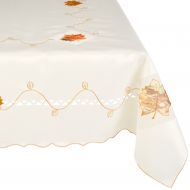 Heritage Lace 72-Inch by 144-Inch Harvest Sheer Rectangle Tablecloth, Cream