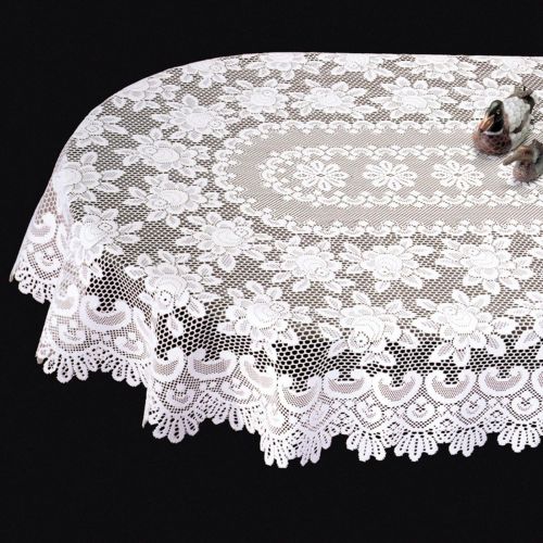  Heritage Lace Rose 52 x 72 Tablecloth
