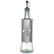 Heritage Pewter Fleur De Lis Pour Spout Stainless Steel Bottle