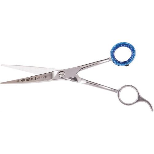  Heritage Products Heritage Pet Grooming Scissors with Curved Blade and Offset Handle, 7-1/2
