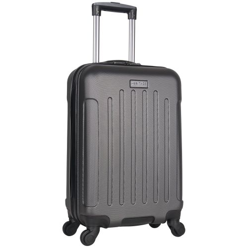  Heritage Travelware Lincoln Park 20 Hardside 4-Wheel Spinner Carry-on Luggage, Charcoal