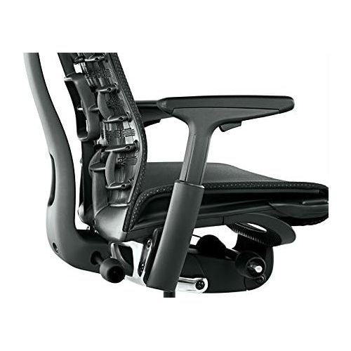  Herman Miller Embody Chair: Fully Adj Arms - White FrameTitanium Base - Translucent Casters
