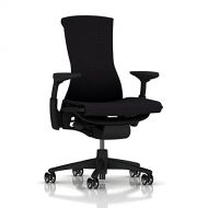 Herman Miller Embody Chair: Fully Adj Arms - Graphite FrameBase - Translucent Casters