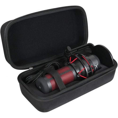  Hermitshell Hard Travel Case for HyperX QuadCast - USB Condenser Gaming Microphone (Black)