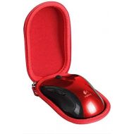 Hermitshell Hard Travel Case for Logitech M510 Wireless Mouse - Only Case (Red)