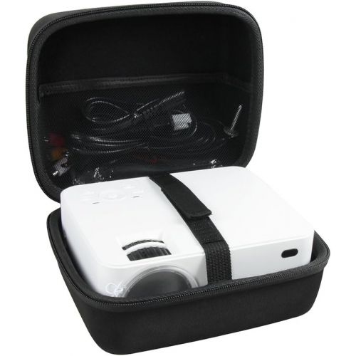  Hermitshell Hard Travel Case for TOPVISION T21 3600L / Hompow T20 3600L / DBPOWER L12 3000L， RD820 3500 Lux，PJ0711 2800Lux Mini Projector
