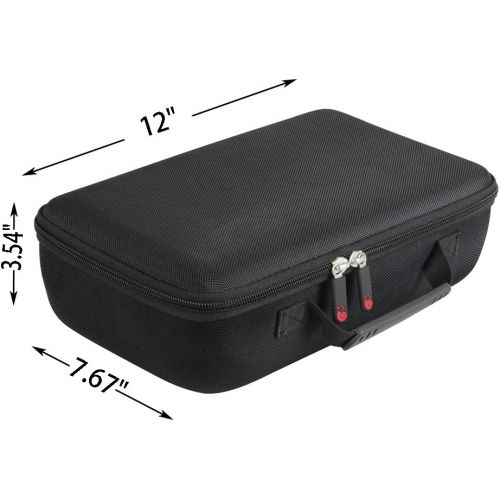  Hermitshell Hard Case fits DR.J Professional HI-04 1080P Supported 4Inch Mini Projector (Black)