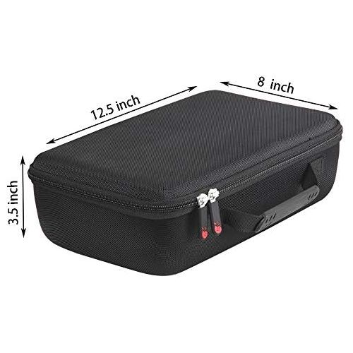  Hermitshell Hard Travel Case for QKK Mini Projector 4500Lumens Portable LCD Projector/QKK [2020 Upgrade 4200Lux] Potable Mini Projector (Case for Projector+Power Cable)