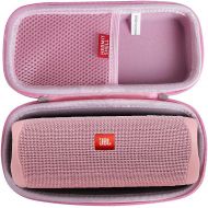 Hermitshell Hard Travel Case Fits JBL FLIP 5 / JBL FLIP 6 Waterproof Portable Bluetooth Speaker (Pink)